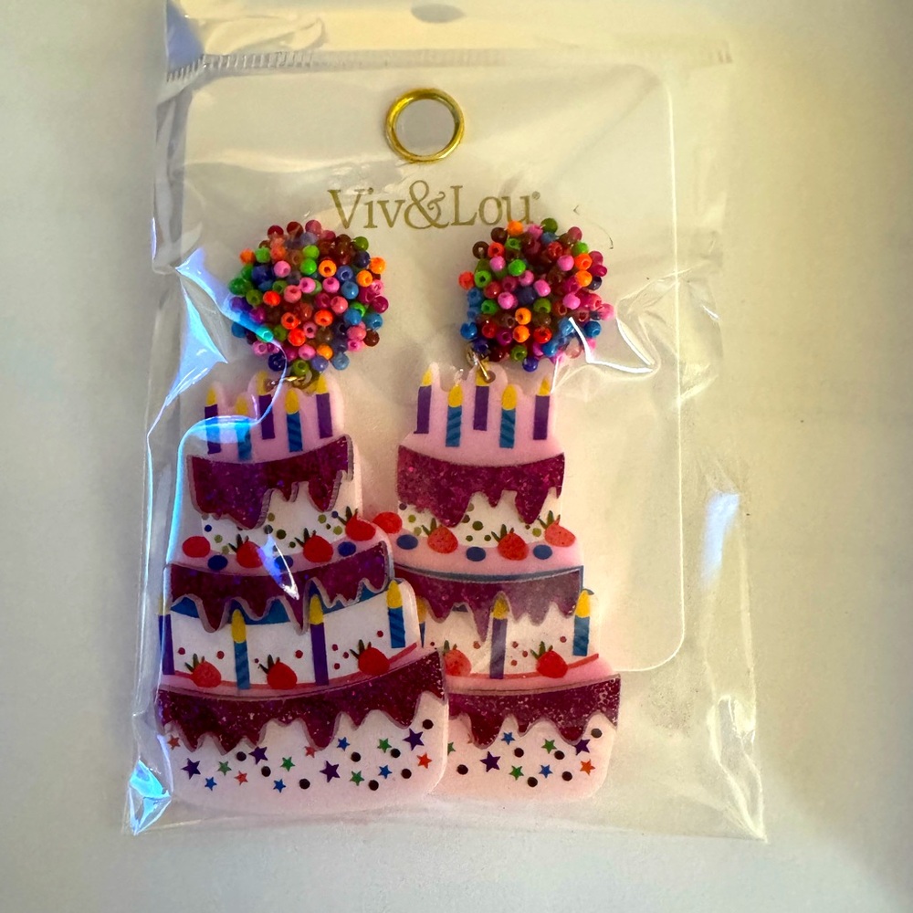 Colorful Cake Party Earrings